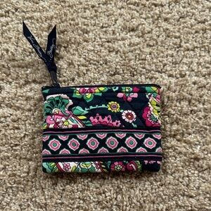 Vera Bradley Navy and Pink Floral Cosmetic Case